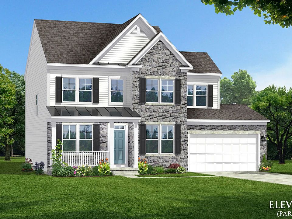 Front Elevation of Newbury II Single Family Home by DRB Homes with Stunning Exterior Design and Mode