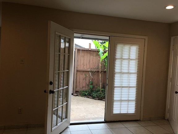 Living room and patio entrance