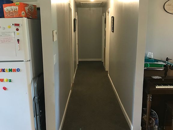 looking down the hall 