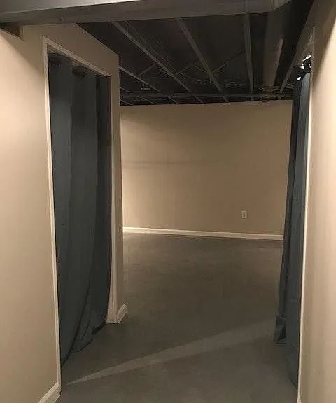 Basement Hallway (access to additional storage)