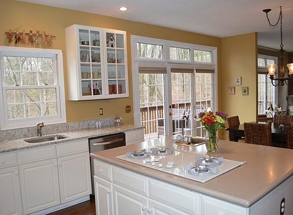 Bright, cook's kitchen features new granite