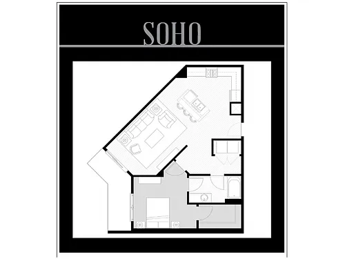 Floor plan 1 bedroom