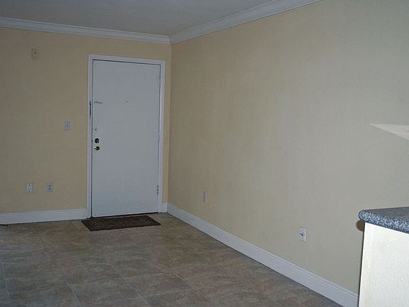 view from the kitchen to front door