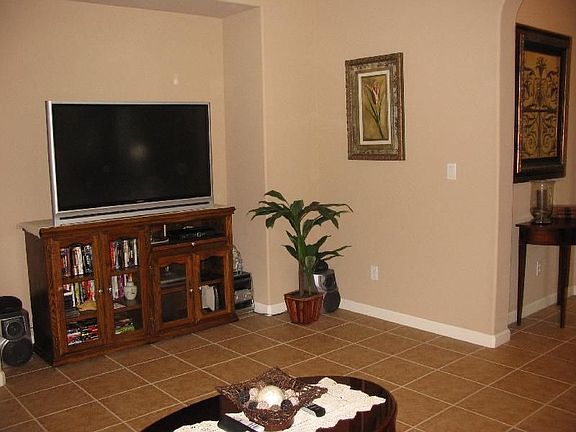 Living Room with Tile Floor