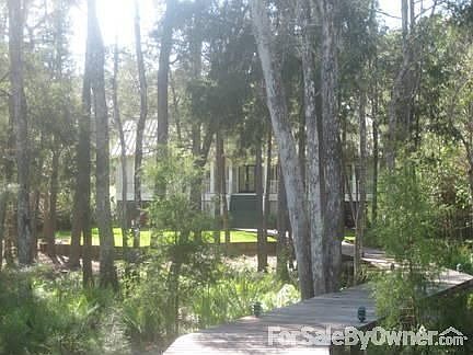 Rear of house from walkway