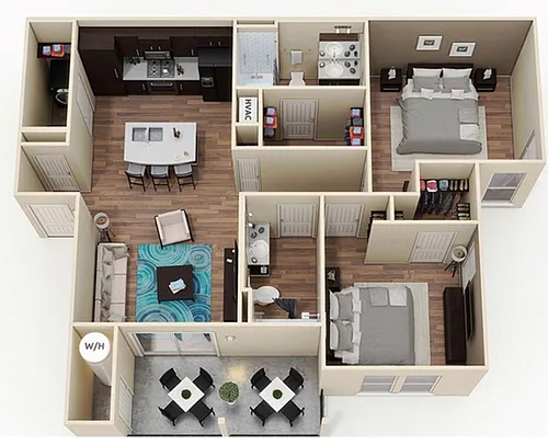Floor plan 2 Bedroom