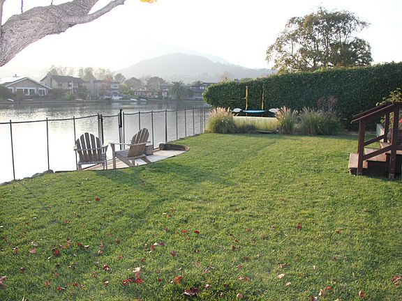 Backyard, direct access to lagoon.  