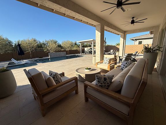 Outdoor lounging directly off the primary suite.