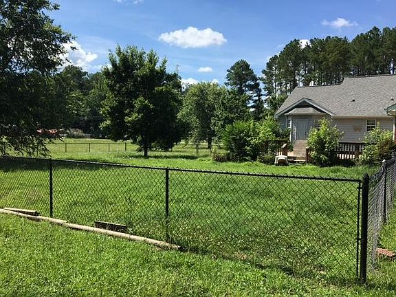 fenced in back yard