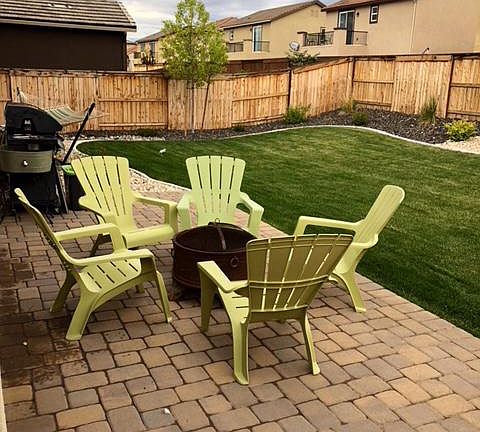 Large Backyard, covered patio, stubbed for BBQ