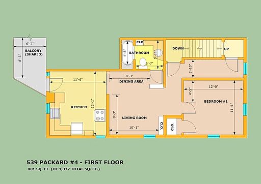 2nd image of 539 Packard St APT 04