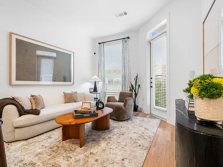 Warm and inviting space.