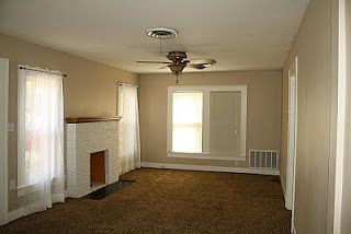 Freshly painted living room