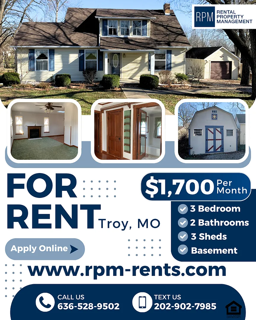 3 Bed 2 Bath House for Rent in Troy, MO — Photo 1