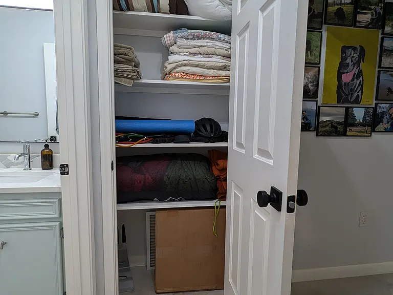 Another closet space next to the Guest bathroom.
