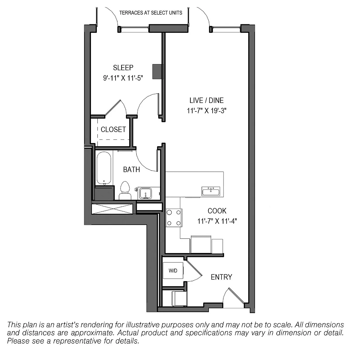 Floor plan A1B