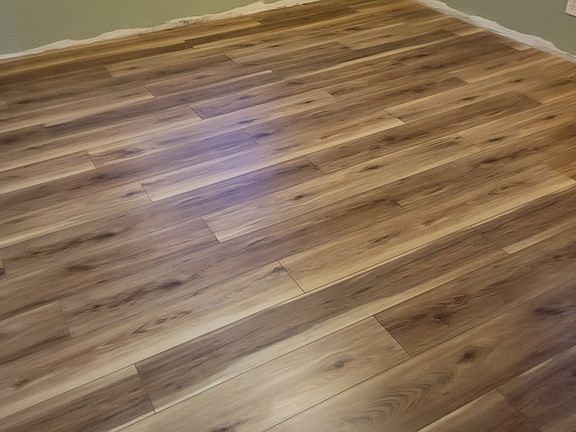 Bedroom before the baseboards were installed