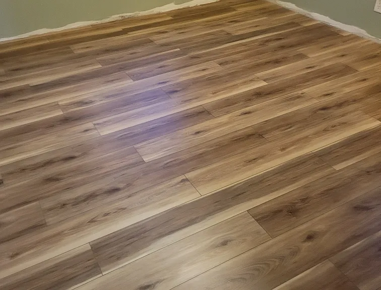 Bedroom before the baseboards were installed