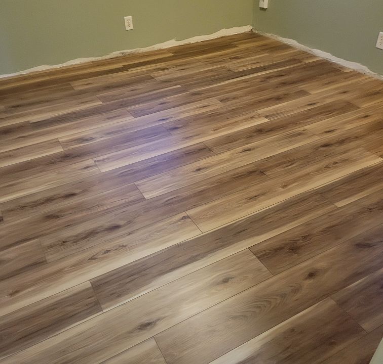 Bedroom before the baseboards were installed