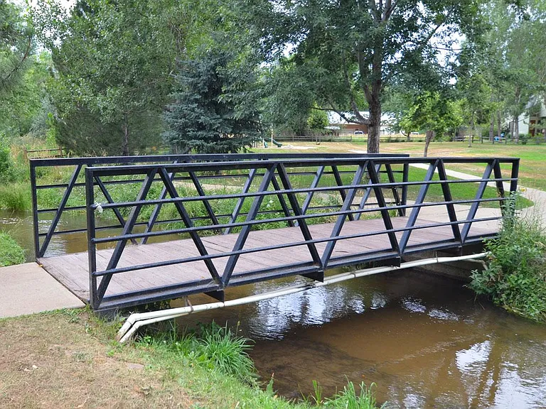 Bridge that connects to more trails and fun