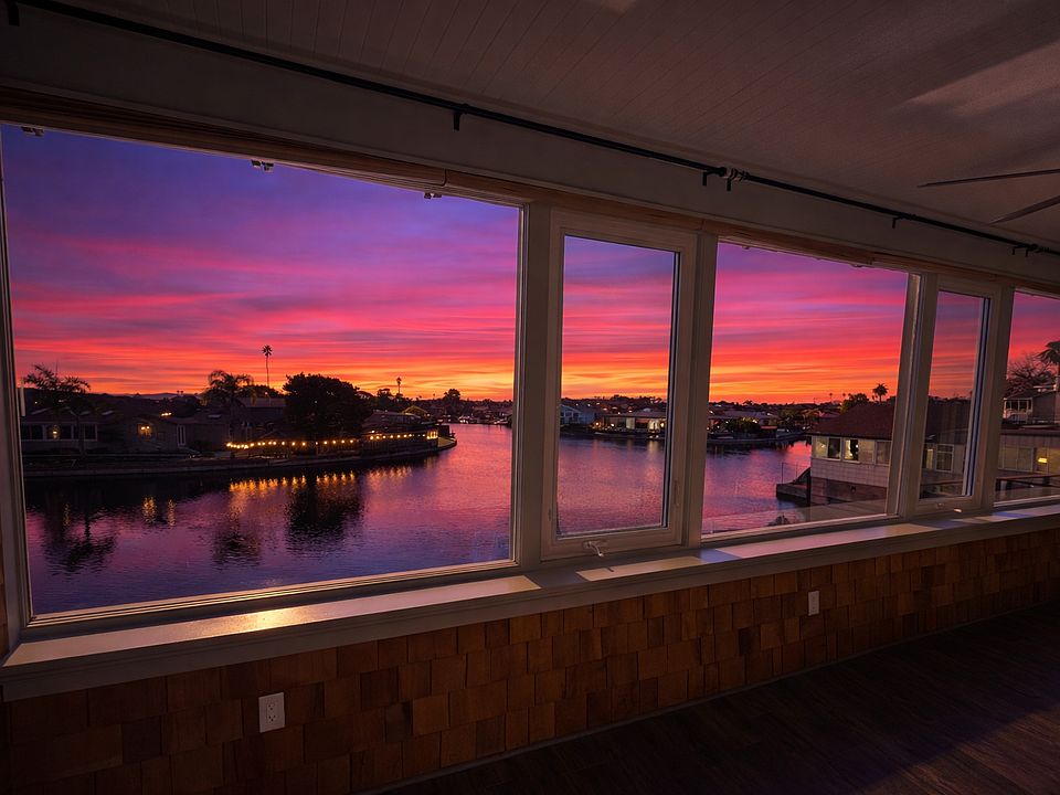 Amazing sunset view from the sun room.