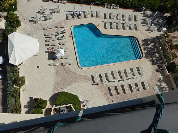 Aerial View of large pool area
