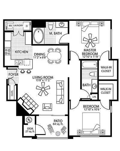 Floor plan D1
