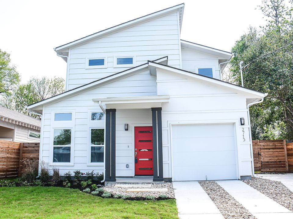 Freshly landscaped front 