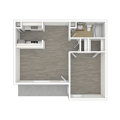 Floor plan One Bedroom