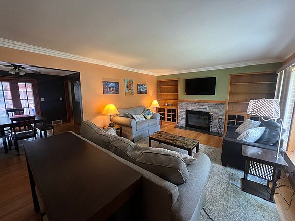 Fireplace Room/ Living Room from Back