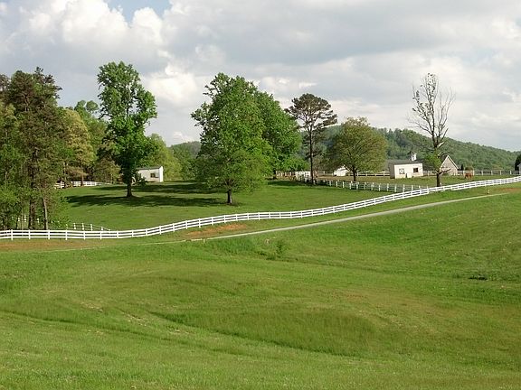White picket fence throughou