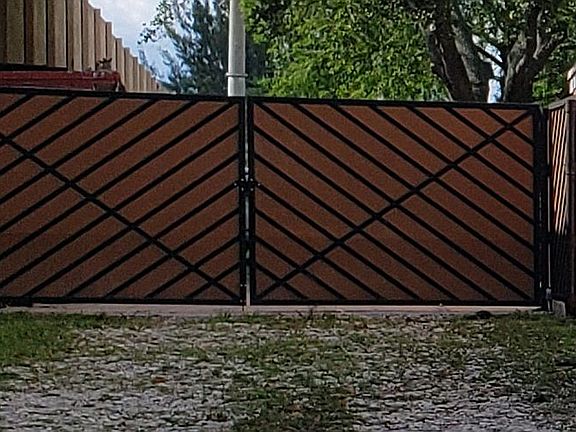 Custom built steel gates