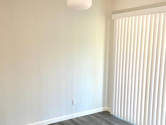 Dining Area with mid-century style pendant light