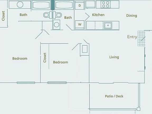 Layout of the condo