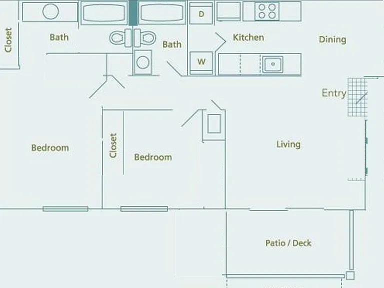 Layout of the condo