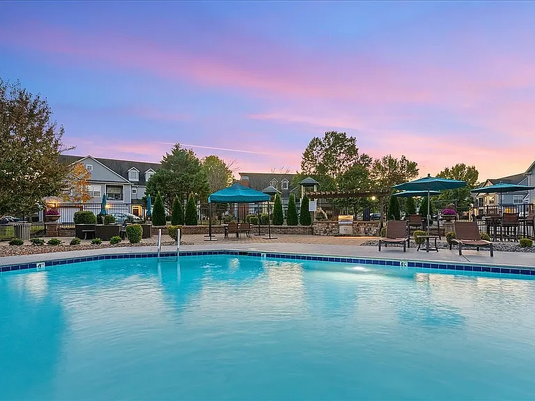 Twilight Views at the Pool