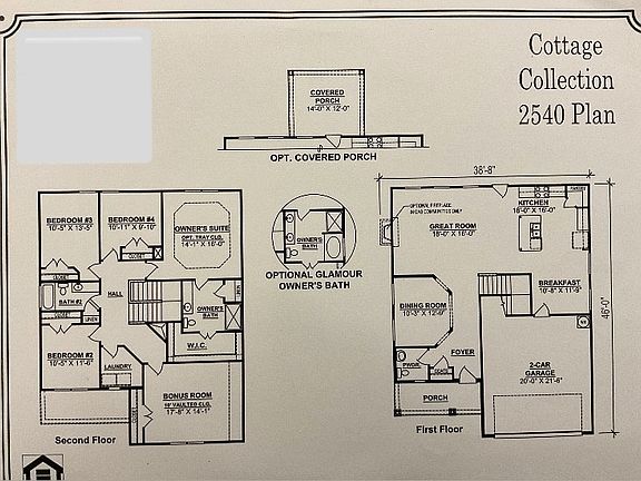 Floor plan features 4 bedroom all upstairs and a bonus room. 2.5 bathroom. Formal dining office o