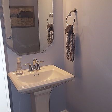 First floor half bath