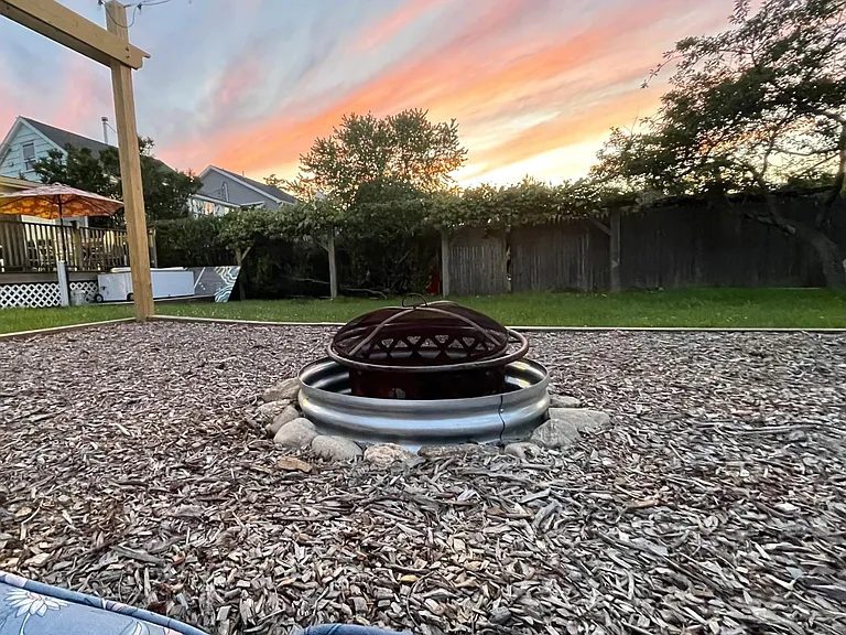 Sunset from the firepit lounge!