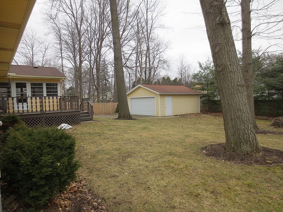 back yard/detached garage