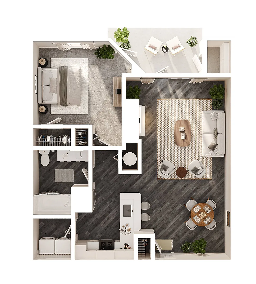 Floor plan 1B - The James