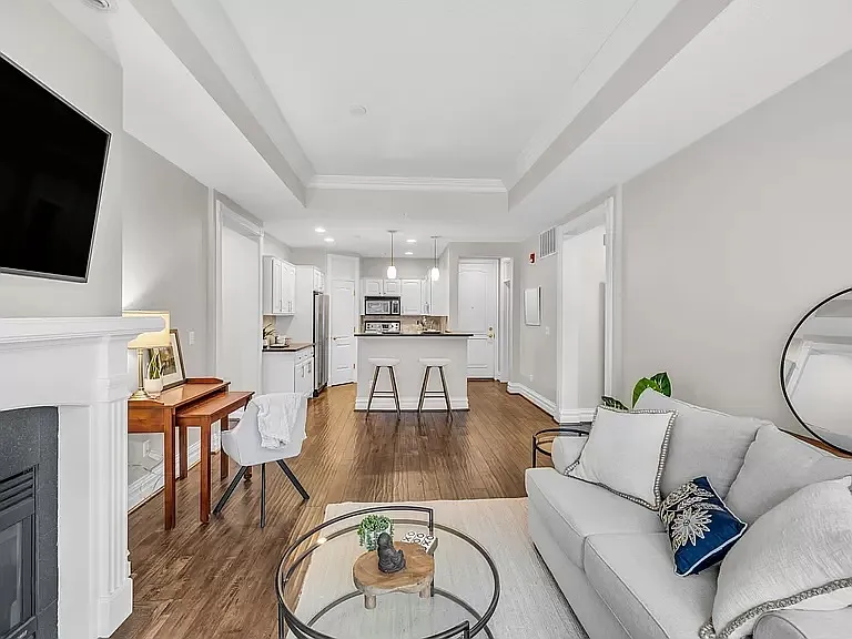 Large living area open to kitchen