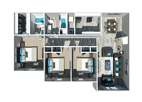 Floor plan 3 Bedroom