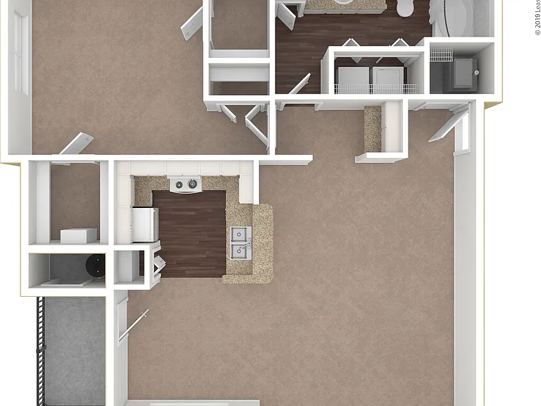 1X1LG: Beds - 1: Baths - 1: SqFt Range - 965 to 965