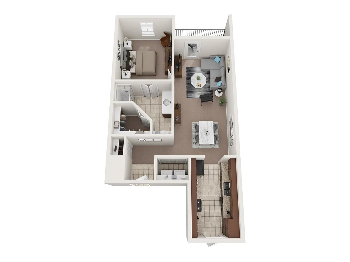 Floor plan A2 1X1