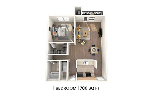 Floor plan 1 Bedroom