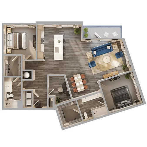 Floor plan B8D