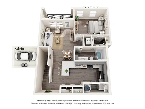 Floor plan Rouge with Heated Garage