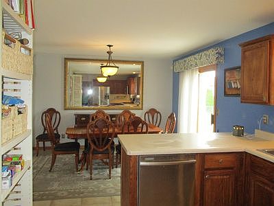 dining room and kitchen