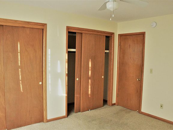 Double closets in bedroom